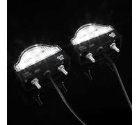 DARKGUARD 2 x Bianco Luci Targa LED Fanale Posteriore 12V 24V Luce di Cortesia LED Luce Portatarga per Auto Rimorchio RV Trattore Impermeabile ECE