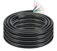 DARKGUARD 3M Cavo per Rimorchio 8 Poli, 12V/24V Cavo Elettrico per Auto, Cavo in Rame a 8 Conduttori per Camper Caravan Illuminazione, Flessibile PVC Approvato RoHs Reach (7x0.5mm²+ 1x1.0mm²)