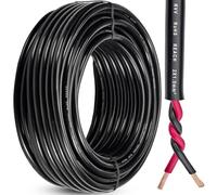 DARKGUARD Cavo 2 Poli per Rimorchio 1,5mm², 5M Cavo Elettrico Rotondo in Rame 12V/24V, IP65 Impermeabile per Auto Rimorchio Luci LED Camper, RoHS & Reach, Flessibile PVC FLRYY