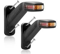 DARKGUARD LED Luci Posizione Laterali del Rimorchio Impermeabile 12V 24V LED Luci Ingombro Laterali per Telaio di Rimorchio Camion Caravan Tractor Luce Segnalazione Laterale E-Mark Homologazione