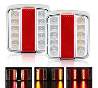 DARKGUARD Luci Posteriori per Rimorchio Led 12v,2 x Fanali Posteriori Luci Posizione Rimorchio Agricolo LED Lampadine Impermeabile Universale per Veicolo Rimorchio Caravan Camion Autocarro E-Mark