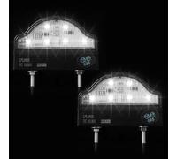 DARKGUARD Luci Targa LED per Rimorchio 2PCS Fanali Posteriore Bianco Freddo 12V/24V Luci di Cortesia Omologato E4 IP67 Impermeabile Luci Portatarga Sommergibile per Auto Roulotte Camion Trattore RV