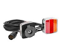 DARKGUARD Magnetico Luci Posteriori LED per Rimorchio 12V con Cavo 7,5m Spina 7Poli E-mark,Set Kit Fanale Posteriore LED Impermeabile Universale per Camion Caravan Van Trattore