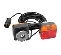 DARKGUARD Magnetico Luci Posteriori per Rimorchio Lampadina 12V con Cavo 7,5m Spina 7Poli E-mark,Set Kit Fanale Posteriore Bulb Impermeabile Universale per Camion Caravan Van Trattore