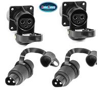 DARKGUARD Spina 3 Poli Trattore e Prese 3Poli Trattori 12v 24v,Norma DIN 9680,Prese Spina 3 Poli 12v per Macchine Agricole,Spina 3Poli e Prese 3Poli per Portabici Auto Rimorchio ( Spina e Prese M2S42)