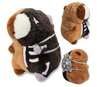 DARKIBARA - Peluche Capibara Gotico & Dark 32 cm | Assemblato in Italia, Pupazzo Morbido con Dettagli Scheletrici, Stile Gothic Spooky - Capybara