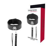Darkness collar with leash titanium