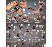 Darkness Corrupts Set Completo - Lord Of The Print - Figure Da Tabletop 28mm