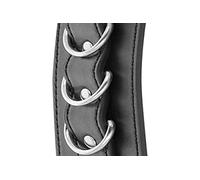 Darkness Darkness - Manette per caviglie in pelle PU nera regolabili 80 g