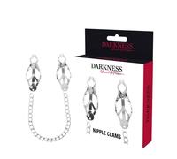 Darkness Nipple Clams - Morsetti per Capezzoli in Metallo con Catena