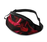 Darkness Pink Red Rose per donna e uomo, casual a tracolla con cinturino regolabile per l'escursionismo all'aperto
