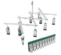 Darkroom Film Negative Drying Hanging Rack Frame Foldable Hanger Windproof 10 Clips for 35mm 120 4x5'' Film