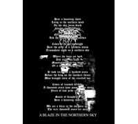 DARKTHRONE A BLAZE IN THE NORTHERN SKY- POSTER LYRICS / TOPPA VINILICA / STICKER