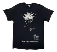 Darkthrone A Blaze in The Northern Sky Ufficiale Uomo Maglietta Unisex (Large)