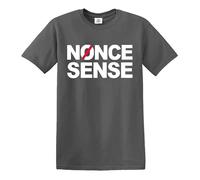 Darkwear Maglietta ispirata a Nonce Sense Chris Morris, maglietta 100% cotone, T-shirt Carbone Stampa Bianca, XL