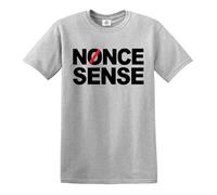 Darkwear Maglietta ispirata a Nonce Sense Chris Morris, maglietta 100% cotone, T-shirt Grigio Stampa Nera, XL
