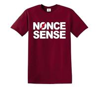 Darkwear Maglietta ispirata a Nonce Sense Chris Morris, maglietta 100% cotone, T-shirt Maroon Stampa Bianca, M