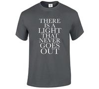 Darkwear Maglietta Morrissey con scritta in inglese "There is a Light The Smiths", idea regalo da uomo, taglie dalla S alla 5XL, XXL