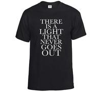 Darkwear Maglietta Morrissey con scritta in inglese "There is a Light The Smiths", idea regalo da uomo, taglie dalla S alla 5XL, S