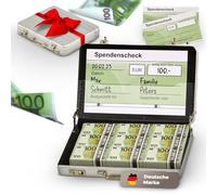 Darlena Mini valigetta per denaro come regalo di denaro, buoni divertenti o regali di denaro, regalo divertente per compleanno, Natale, cresima, consacrazione della gioventù o comunione (per uomo e