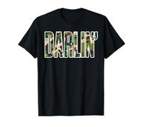 Darlin' Camo Western Varsity Graphic Darlin' da Donna Maglietta