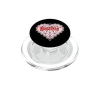 Darlin' Goth Dark Vintage Romance Lace Spiderwebs Cuore PopSockets PopGrip per MagSafe