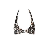 DARLING HARBOUR Bikinioberteil da donna con anello e allacciatura al collo nero | 36