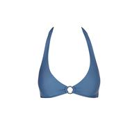 DARLING HARBOUR Top bikini da donna con anello e allacciatura al collo blu | 36