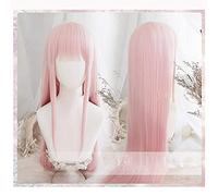 Darling In The Franxx 02 Parrucche Cosplay Zero Due parrucche Parrucca Cosplay + Parrucche per capelli sintetici rosa lunghi 100 cm