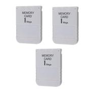 DARLINGTON & Sohns 3 schede di memoria per PS1 Playstation 1, Memory Card 1 MB adatta per Sony Playstation 1 PS1 PSX
