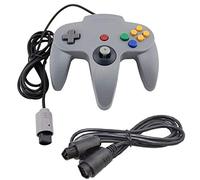 DARLINGTON & Sohns - Controller grigio per Nintendo 64 N64 Joystick grigio Gamepad Joypad + prolunga Extansion Gamepad