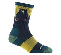 Darn Tough Vermont Bear Town Micro Crew Calzini leggeri con imbottitura, da donna, stile 1970, taglia S, blu/verde acqua scuro