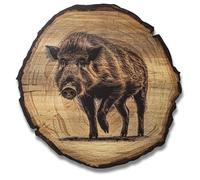 DARO Design - Quadro da parete Cinghiale Selvaggio Dimensioni 20 cm - Stampa artistica pronta da appendere - Decorazione murale a tema Caccia, Natura, Animali