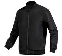 Darringls Bomber da uomo per le mezze stagioni con colletto alto, giacca corta da uomo, bomber leggeri, giacche da aviatore, primavera, autunno, blouson con tasche per il lavoro e il tempo libero, A