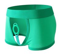 Darringls Boxer da uomo, mutande da uomo, vestibilità perfetta, boxer a basso rise boxer da uomo, casual, retrò, piccoli regali, verde, XXL