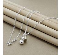 DarryDooly Collana con Ciondolo Rotondo in Argento Sterling 925 con Ciuccio per Bambini, Collana di Gioielli in Argento da Donna, Regali di creatività