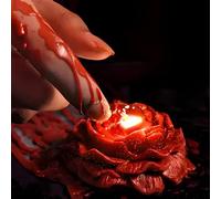 Darryy Candele Bassa Temperatura, Candele Profumate da 80 g, Candele per Massaggi, Candele Romantiche, Candele Profumate al Profumo di Rosa, Adatte per Incontri di Coppia (Rosso)
