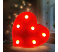Darryy Lettere LED da 22 cm, Lettere Luminose Led, Adatte per Proposte di Matrimonio, Festival, Feste e altri Eventi per Creare un'atmosfera Romantica e Accogliente (xin)