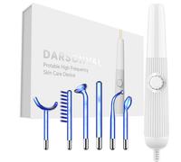 DARSONVAL Blue 6-in-1macchina facciale ad alta frequenza per capelli viso terapia Anti invecchiamento strumento per l'acne Fusion Neon + bacchette di Argon cura della pelle