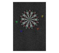 Dart Backboard - 23.62x23.62x0.47 Inches Dart Board Wall Protectors | Large Felt Wall Tiles Darts Board Backer | Black Large Backer Backboard for Offices Men Kids Adults Classroom Room