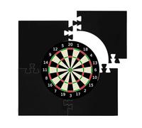 Dart Backbort - Parte posteriore della parete di protezione, Soft Dart Board Surround | 4 pezzi gilicy Square Bersboard telaio stabile protezione di frontiere, retro di protezione da parete per set da