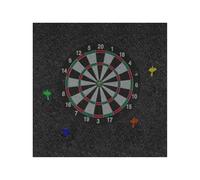 Dart Board Backing Wall Protector, Large Backer Board, Professional Surround Tile Design, Sturdy Exterior, Ideal for Workplace, Outdoor, Room, Garage, Men, Adulti, Bambini 60 × 60 cm