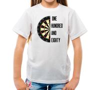 Dart Board Centottanta 180 - Maglietta Per Bambini - Darts Little Gerwen Smith