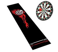 Dart Board Mat - Non-Slip Portable Floor Protection with Throw Line | Protective Dart Mat for Game Room Recreation Center Sports Club Office Basement, All Skill Levels