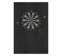 Dart Board Wall Protectors - Wall Tiles Dartboard Surround Protector | Dart Board Backing Walls Protector, Large Black Backer Backboard Surround For Men Adults Kids Classroom Offices Garage Outdoor