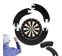 Dart Catchring Surround, Surround Catchring Dart Backboard, 4 Pezzi Surround Dartboard, per la Protezione della Parete Protezione Tabellone, Facile da Imballare e Portare con voi (Nero)