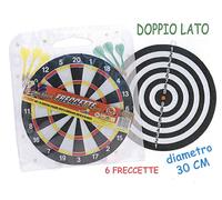 Teorema- Tiro al Bersaglio con Freccette, Dart Game 30 cm, Doubleface, Multicolore, 50010