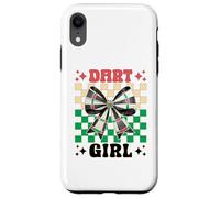 Dart Girl Darts Bersaglio rosa Coquette Bow Custodia per iPhone XR