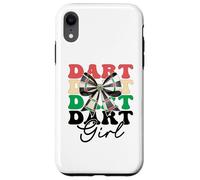 Dart Girl Darts Bersaglio rosa Coquette Bow Custodia per iPhone XR