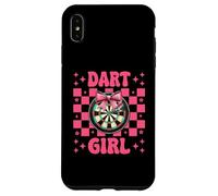 Dart Girl Darts Bersaglio rosa Coquette Bow Custodia per iPhone XS Max